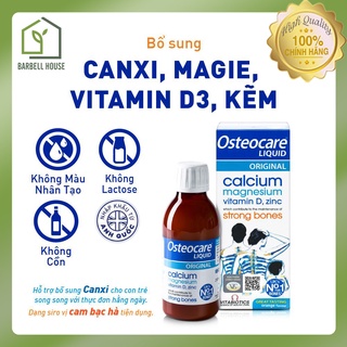 Canxi nước [Osteocare Calcium Liquid] - xương chắc khỏe, tăng miễn dịch, hấp thụ nhanh cho mẹ bầu, trẻ nhỏ trên 3 tuổi