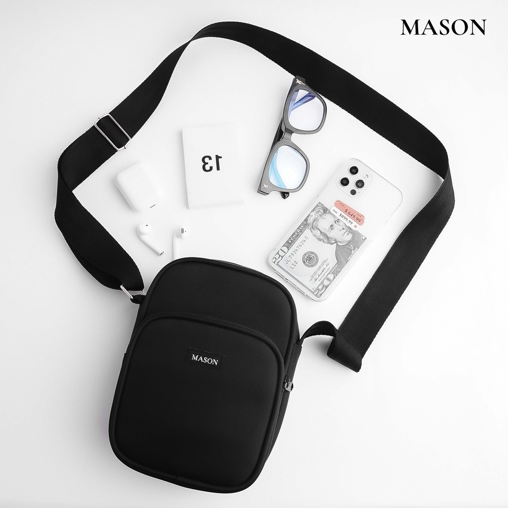 Túi đeo chéo nam nữ Unisex Slim Bag cao cấp vải Oxford chống nước thương hiệu MASON - M12 - Hàng mới về