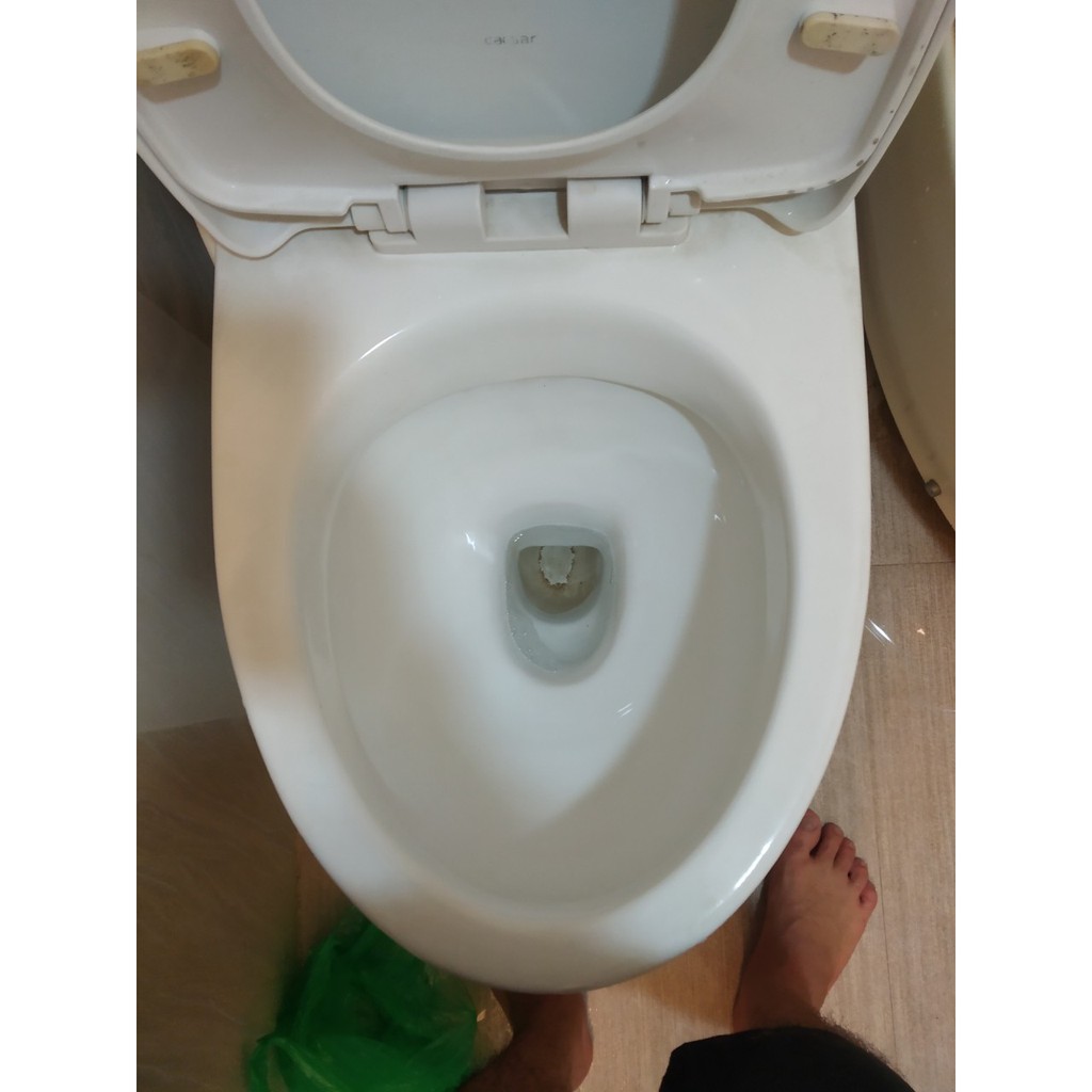 Tẩy Bồn Cầu Ố Vàng Ố Đen Cực Cáu Bẩn - Trắng Như Bồn Mới Sabo - S