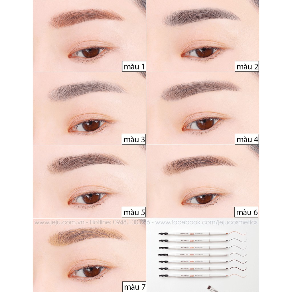 Chì Kẻ Mày Innisfree Auto Eyebrow Pencil 2 đầu mẫu mới