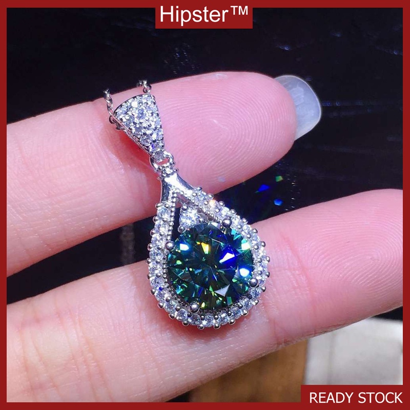 Mới vòng cổ Đính Đá Kim Cương Xanh Sang Trọng Quý Phái