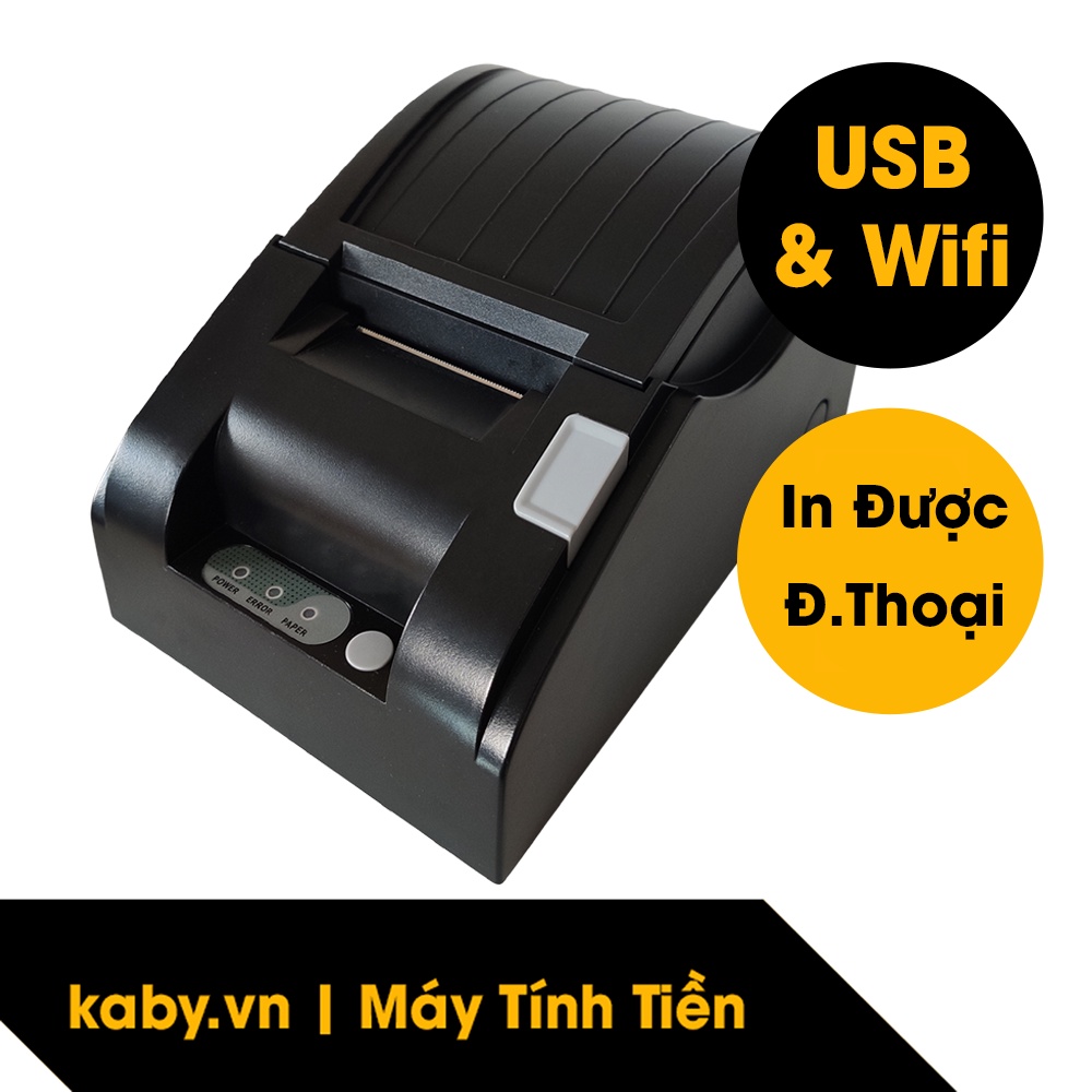 Máy In Bill Wifi Khổ 57 58 mm GPRINTER 5890 - In Được Hóa Đơn Từ Điện Thoại Và Máy Tính