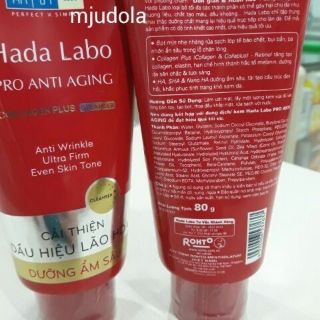 Sữa rửa mặt Hada Labo chống lão hóa