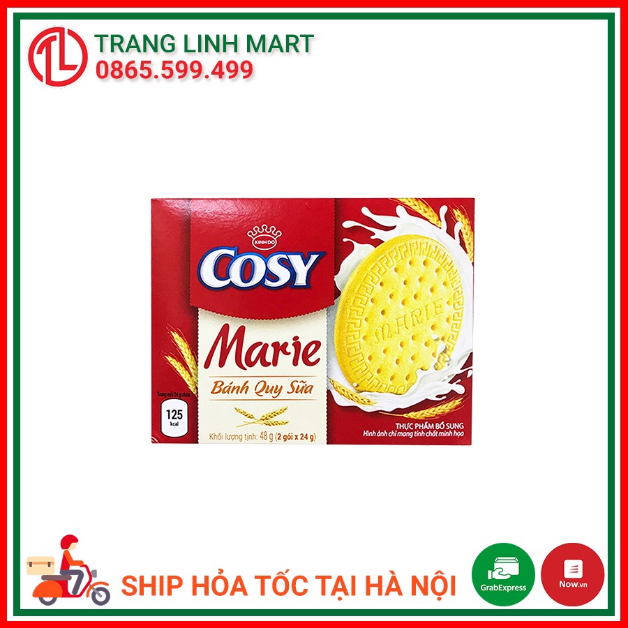 Bánh quy sữa Cosy Marie hộp 48g, hộp 336g