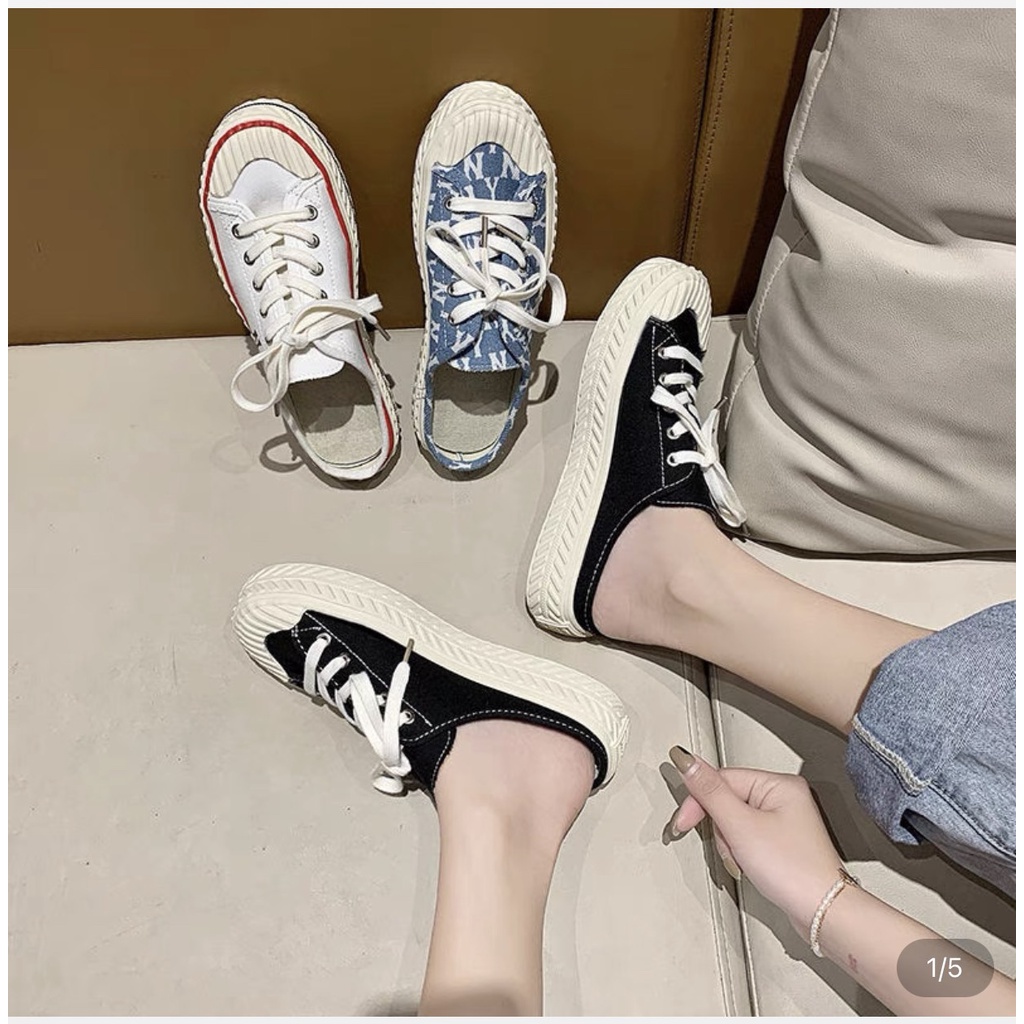 💢[𝗚𝗶𝗮́ 𝗦𝗼̂́𝗰]💢Giày sục 𝐌𝐋𝐁 đạp gót ny màu ĐEN TRẮNG 🍓[𝗙𝘂𝗹𝗹 𝗕𝗼𝘅 𝗕𝗶𝗹𝗹]🍓 Giày thể thao kiểu dáng hàn quốc | BigBuy360 - bigbuy360.vn