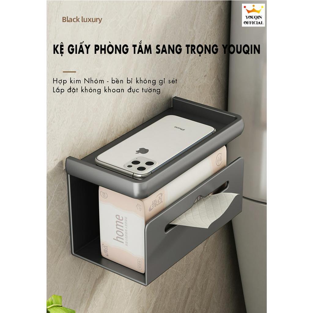 Kệ Đựng Giấy Vệ Sinh Dán Tường 2 Tầng - YouQin