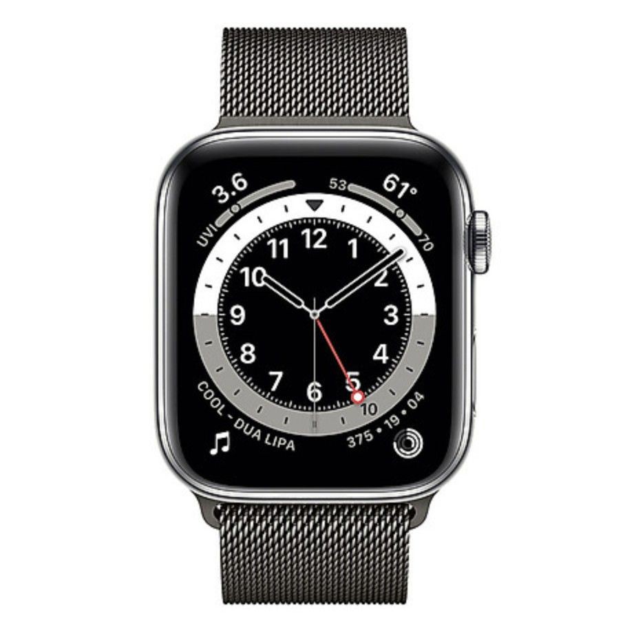 Đồng Hồ Apple Watch Series 6 LTE GPS + Cellular Stainless Steel Case With Milanese Loop (Viền Thép & Dây Thép)