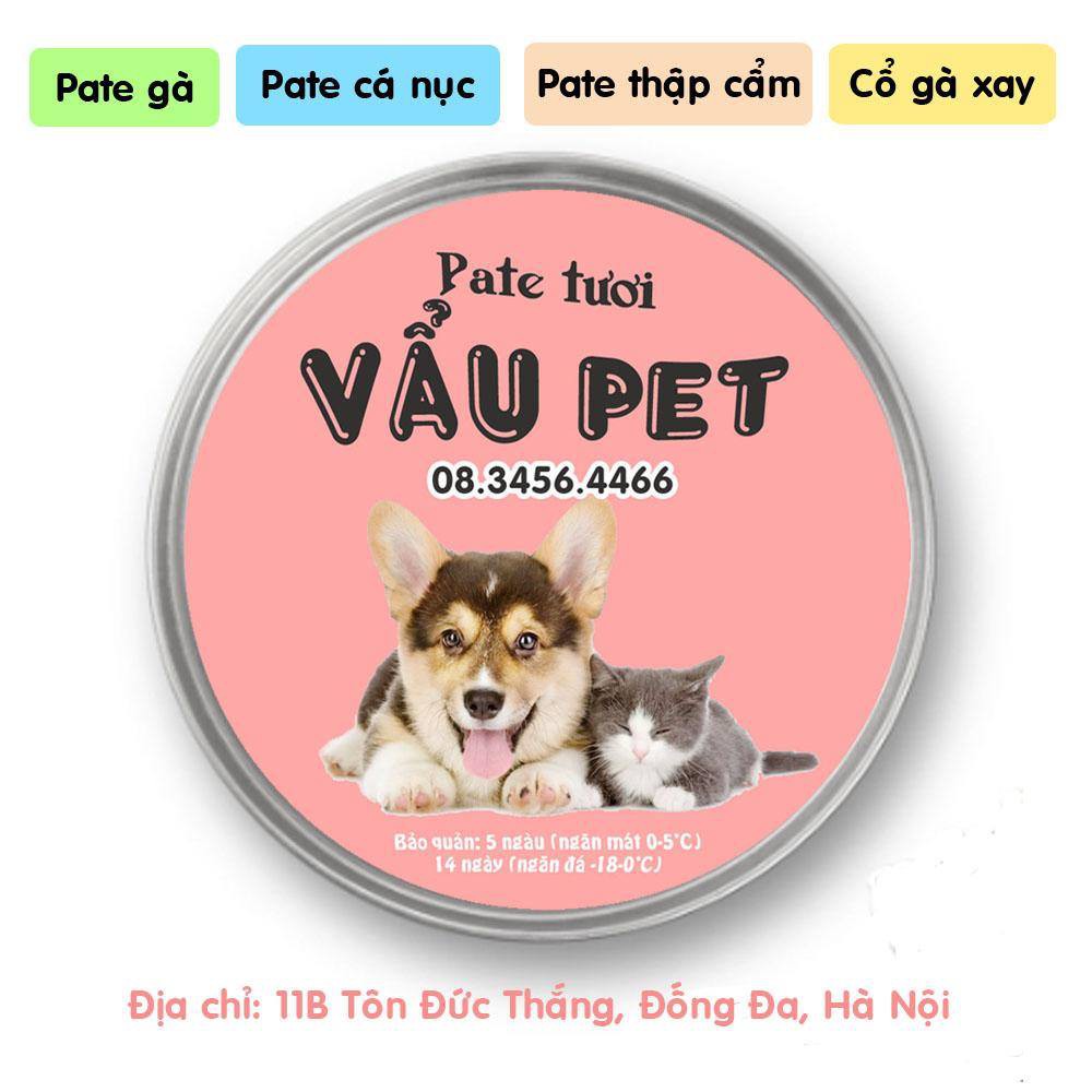 Pate tươi Vẩu Pet - Pate cho chó mèo thú cưng