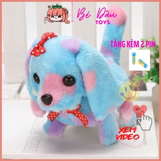  Thú nhồi bông chó bông biết đi biết sủa đồ chơi chó bông đáng yêu cho bé chó nhồi bông biết đi cực xinh cho trẻ em 