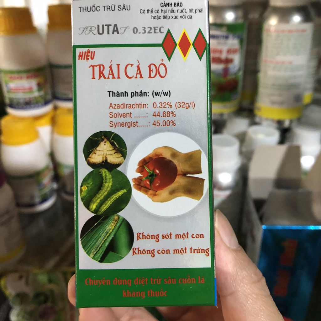 Chế phẩm sâu rầy từ thảo mộc dành cho cây trồng, diệt bọ trĩ, nhện đỏ, rầy rệp trên cây trồng hiệu Trái Cà Đỏ 60ml