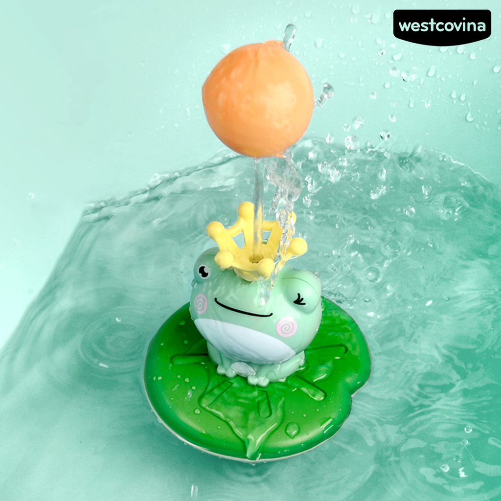 Phương Tây♋Đồ Chơi Xịt Nước Hình Chú Ếch Hoạt Hình Đáng Yêu Cho Bé Khi Tắm