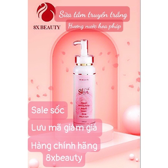 SỮA TẮM TRUYỀN TRẮNG HƯƠNG NƯỚC HOA PHÁP 8xBEAUTY