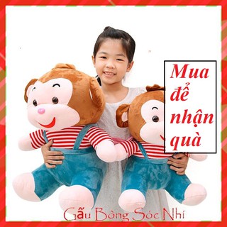 Gấu bông hình chú khỉ vui vẻ ⚡ freeship ⚡ gấu bông khỉ con tinh nghịch