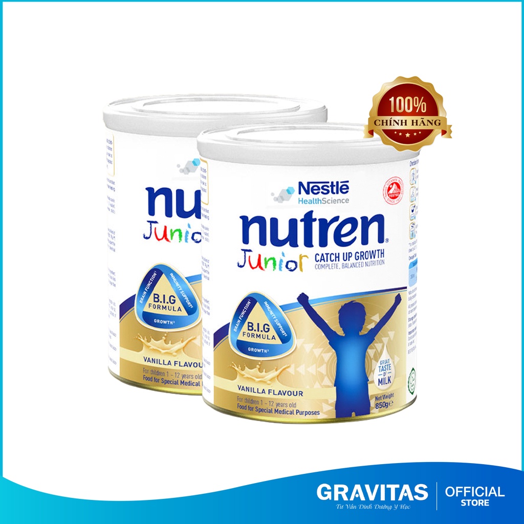 Sữa Nutren Junior Mâu Mới Vị Vani 850gm