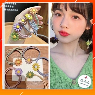 Dây chun buộc tóc Hoa cúc nhí Xinh xắn, Nhiều màu