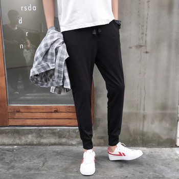 [ TALABISHOP]Quần thun jogger thể thao đen trơn bo gấu mới nhất