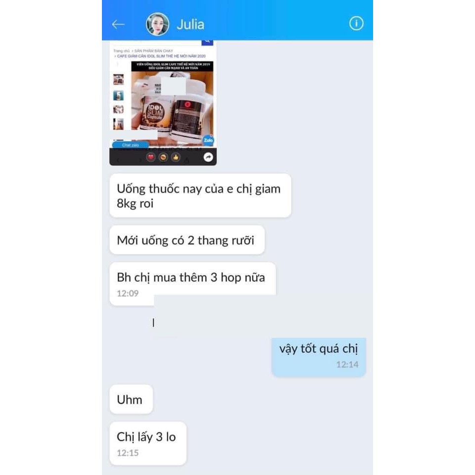 Giảm cân cafe idol slim x2- IDOL SLIM COFFE - siêu mạnh chuẩn TL hộp 10 gói