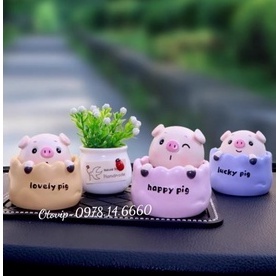 Chú heo trang trí taplo happy pig, lovely pig, sweet pig, lucky pig dễ thương