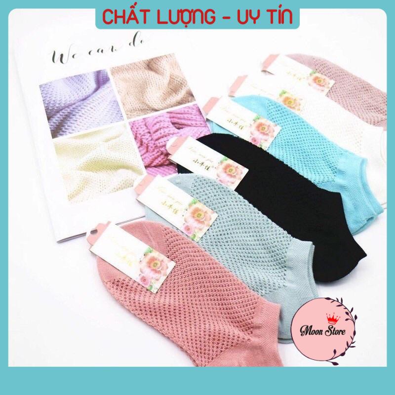 Tất vớ lưới nữ cổ ngắn thông hơi thoáng mát