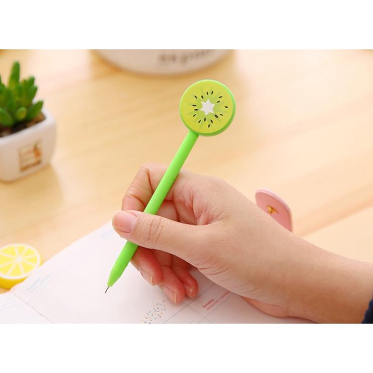 Bút Gel Nước Mực Đen HÌNH TRÁI CÂY Nhiều Màu H38