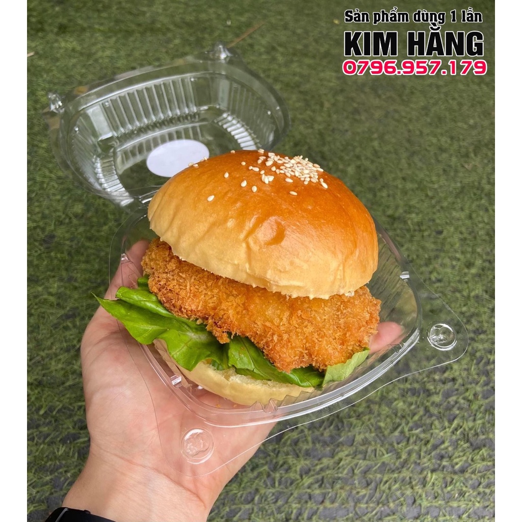 Set 100h tai gấu H128 đựng bánh bông lan ,  bánh mì chà bông , đựng bánh su kem,.....