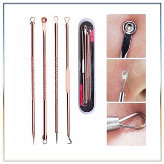 DỤNG CỤ NẶN MỤN VÀ LẤY RÁY TAI 4 CÂY 8 ĐẦU
