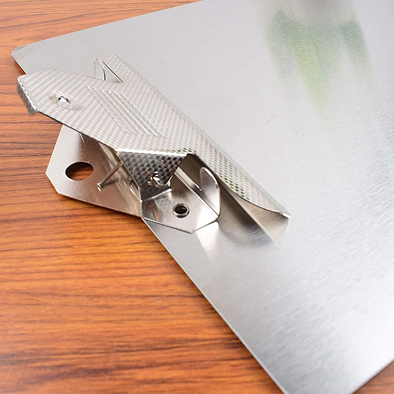 Bìa Kẹp Tài Liệu Khổ A4 Bằng Thép Không Gỉ Tiện Dụng Cho Văn Phòng / Trường Học