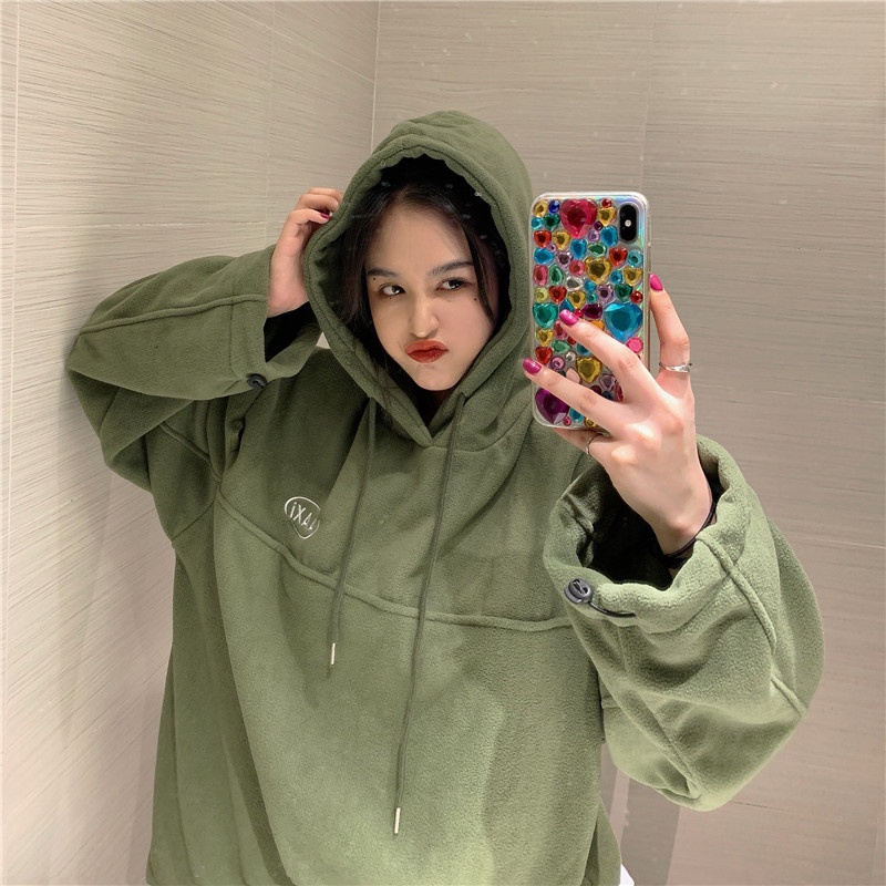 Áo hoodie nỉ có mũ nam nữ mặc được phong cách unisex đường phố Hàn Quốc hottrend 2021 | BigBuy360 - bigbuy360.vn