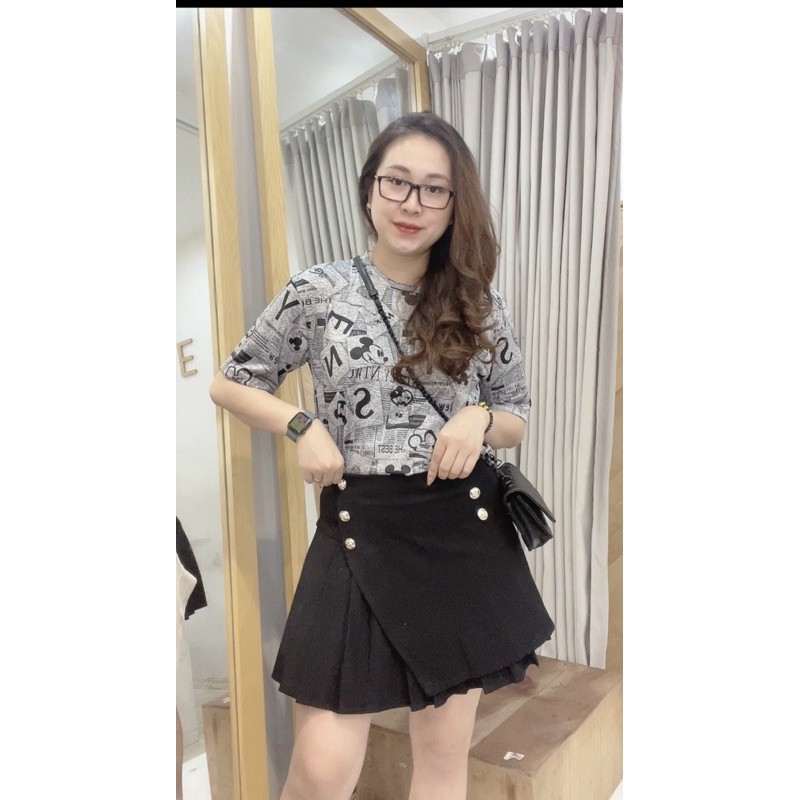 [Mã FATHANG5 giảm 10K đơn 50K] chân váy vạt lệch V13 (S-4xl)( Hàng có sẵn ghi od sợ hết sz chờ ạ, Kh đặt shop call TV)