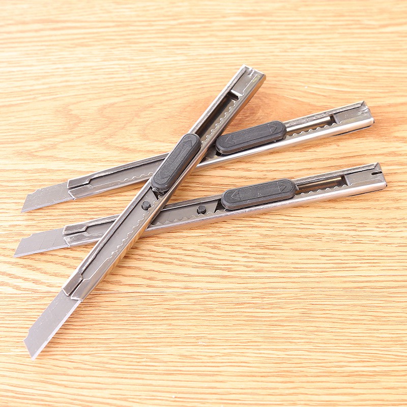 SG - Dao rọc giấy inox mini, dao dọc giấy nhỏ gọn dọc giấy văn phòng loại xịn tiện dụng