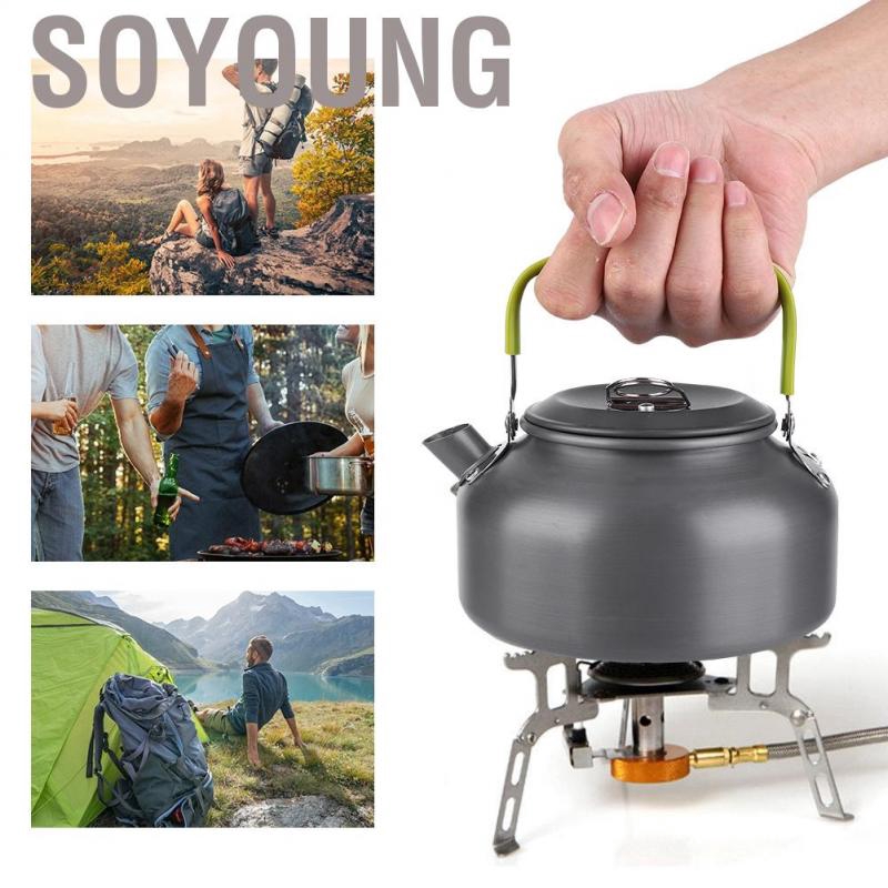 [Hàng tồn kho] Ấm nước 800ml tiện lợi khi cắm trại ngoài trời