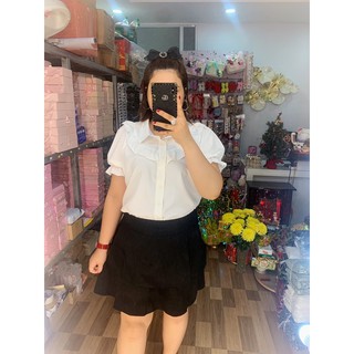 [ BIGSIZE ] Áo Sơ Mi Cổ Viền Bèo 60-95kg