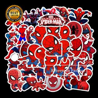 Set 50 miếng dán trang trí va li / sinh nhật bé hình người nhện dễ thương