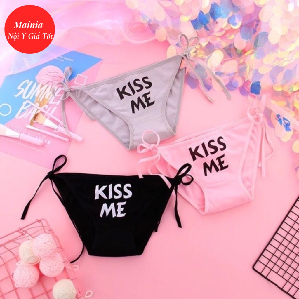 [Mã WAMT1505 giảm 10K đơn 0K] Sốc Quần Lót Nữ Buộc Dây Fu*k Me Sexy Quyến Rũ Phong Cách Nhật Freesize Mainia Shop | BigBuy360 - bigbuy360.vn