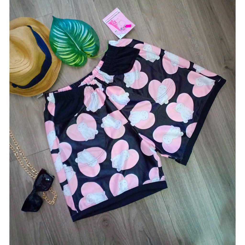 quần short hoạt hình unisex oversize 40-90kg (m2)