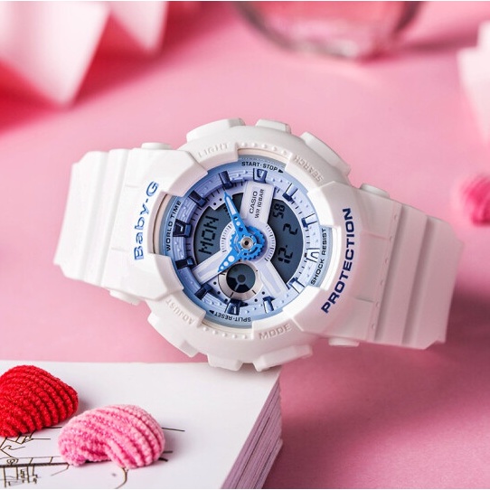 (New)Baby-G G-Shock S-SERIES Womens Rose Gold Ana-Digi Watch GMAS110SR-7A