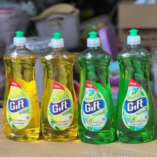 Nước rửa chén Gift hương chanh và hương trà xanh 800g