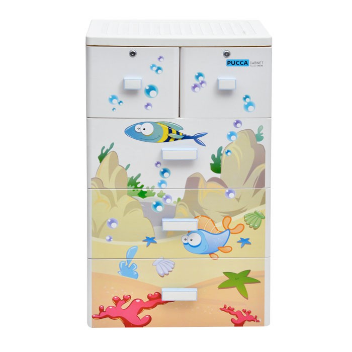 Tủ Quần Áo Trẻ Em Pucca 4 Tầng Song Long | BigBuy360 - bigbuy360.vn