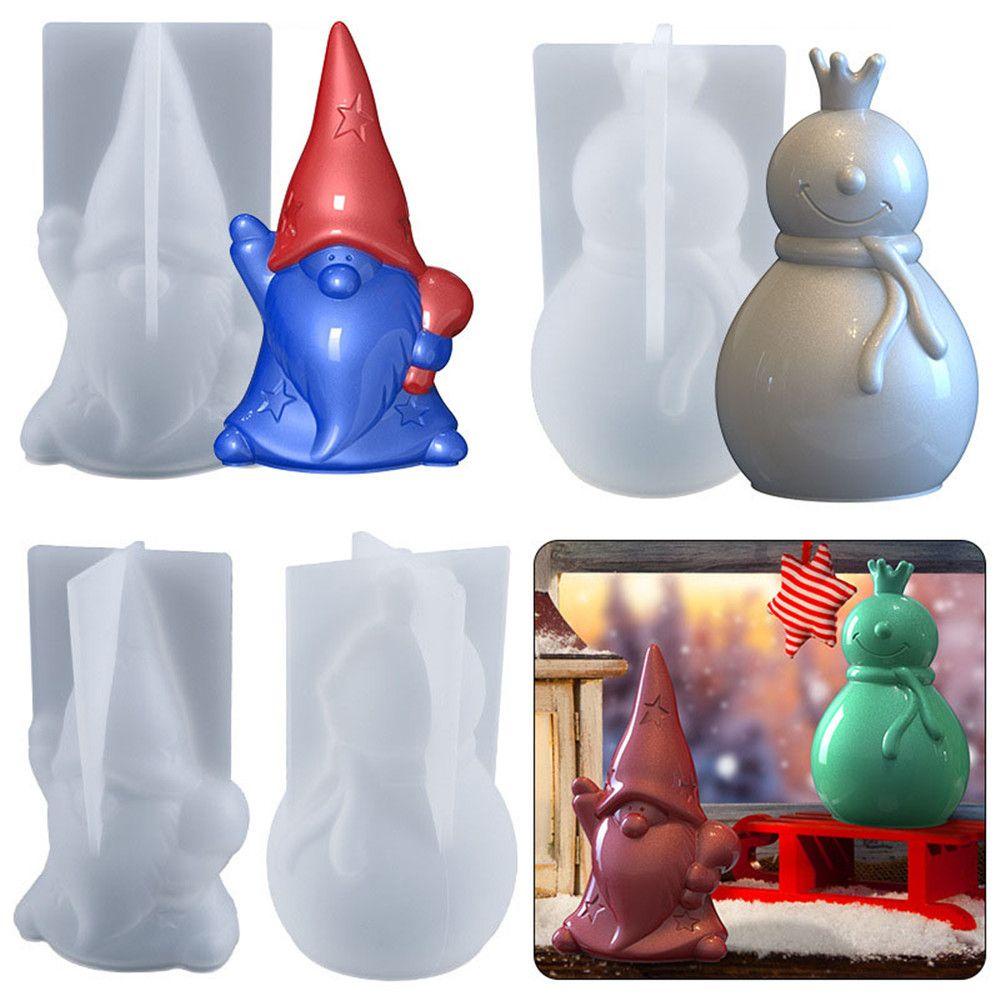 MAG Khuôn Silicone Làm Đồ Trang Trí Giáng Sinh Hình Ông Già Nô En