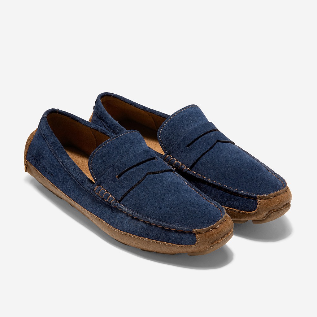 Giày Cole Haan Wyatt Penny (Xanh Navy)