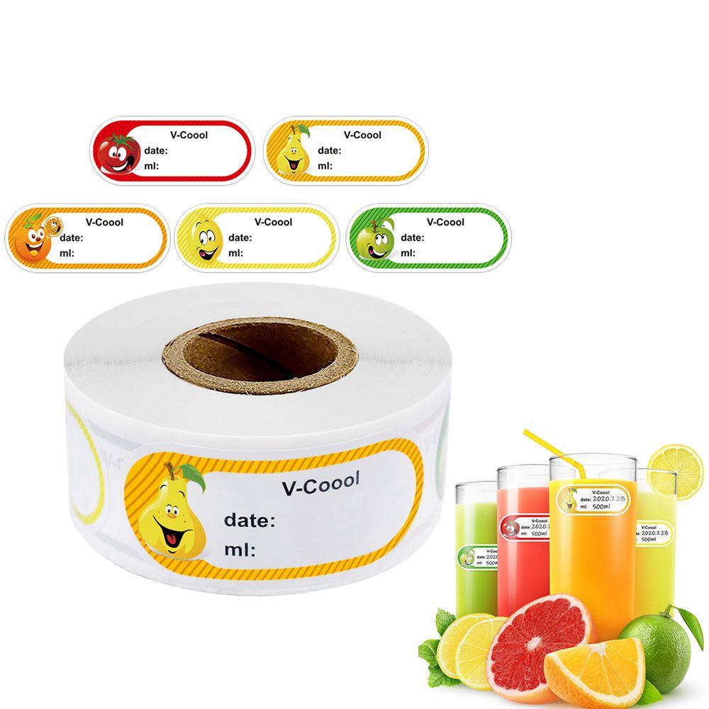 Cuộn 250 Hình Dán Trái Cây Trang Trí Bao Thư DIY