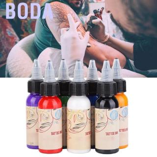 Set 7 Mực Xăm Cơ Thể Chuyên Nghiệp Lâu Trôi