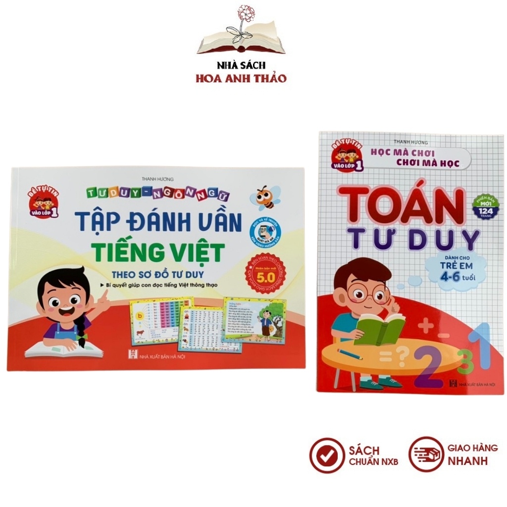 Sách - Combo Toán tư duy và Tập đánh vần Tiếng Việt