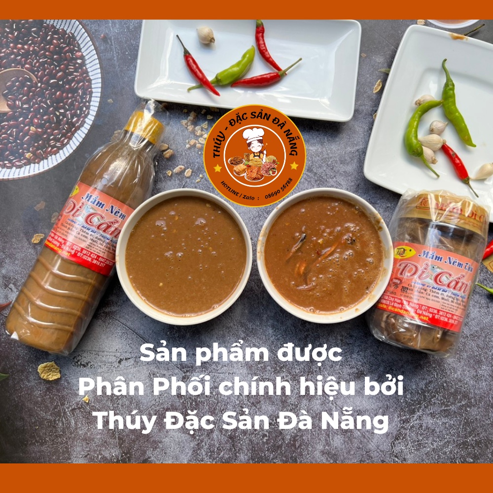 Mắm Nêm Dì Cẩn chai 500ml chính gốc  mắm nêm say sẵn