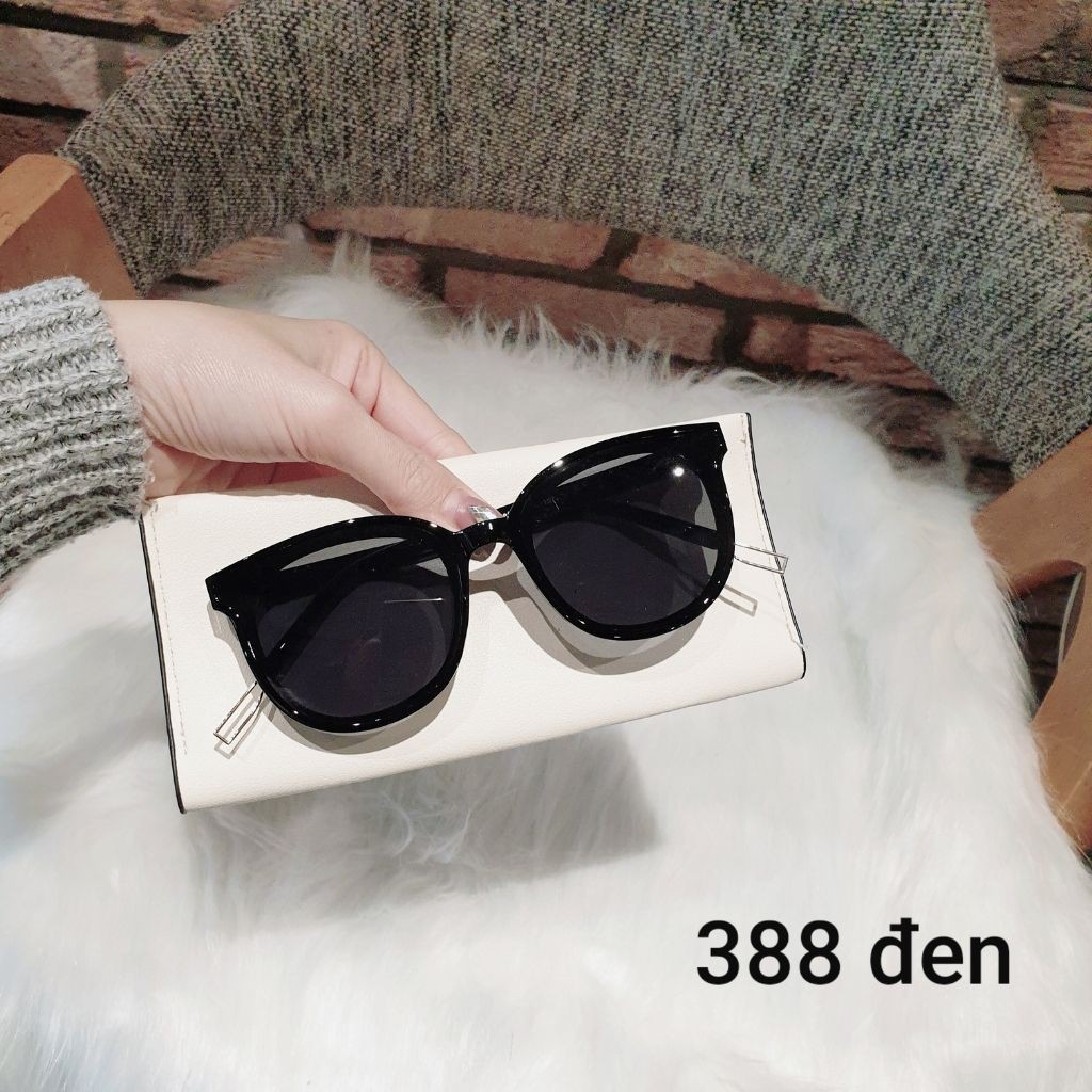 Kính mát nam nữ Trang nâu chống UV400, thiết kế mắt mèo dễ đeo, màu sắc thời trang 388 | BigBuy360 - bigbuy360.vn