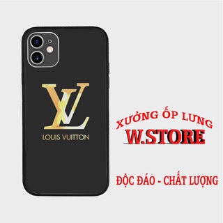 Bao lưng LV chữ vàng nổi trên nền đen cho IPHONE và SAMSUNG  BRD20210282