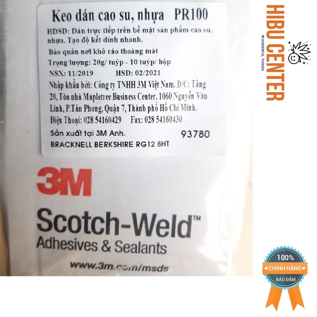 Keo 3M Pr100 Siêu Dính, Nhanh, Mau Khô, Dán Mọi Bề Mặt