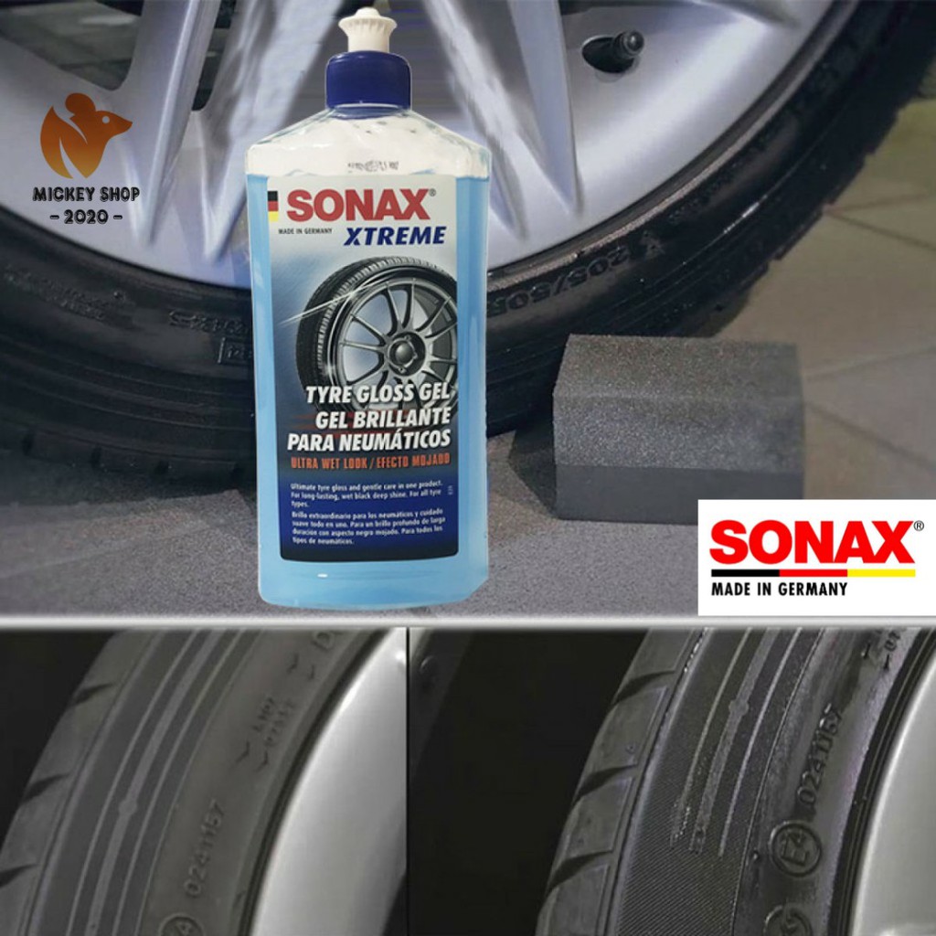 [ CAO CẤP ] Gel Làm Bóng Và Bảo Vệ Vỏ Lốp SONAX Tyre Gloss Gel 235241 500ml - CHÍNH HÃNG