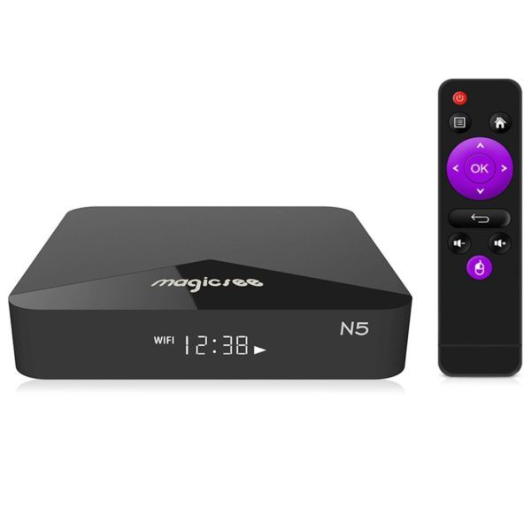 Android Tivi Box Magicsee N5 - Ram 2GB, Rom 16GB, Android 9.0 - Hỗ Trợ Giọng Nói - Có Rom ATV