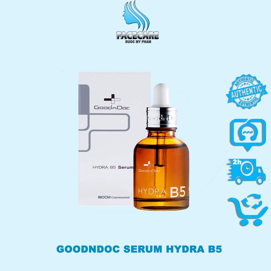 CHÍNH HÃNG GOODNDOC SERUM HYDRA B5 - VITAMIN C 16.5 30ML - KEM RAU MÁ 50ML